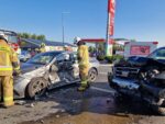 Zderzenie dwóch samochodów w Przeciszowie