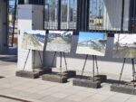 Mural Re-Plast Uni Oświęcim w przejściu podziemnym dworca PKP
