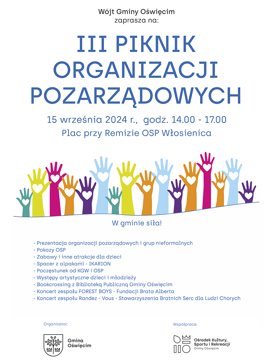 Plakat pikniku we Włosienicy