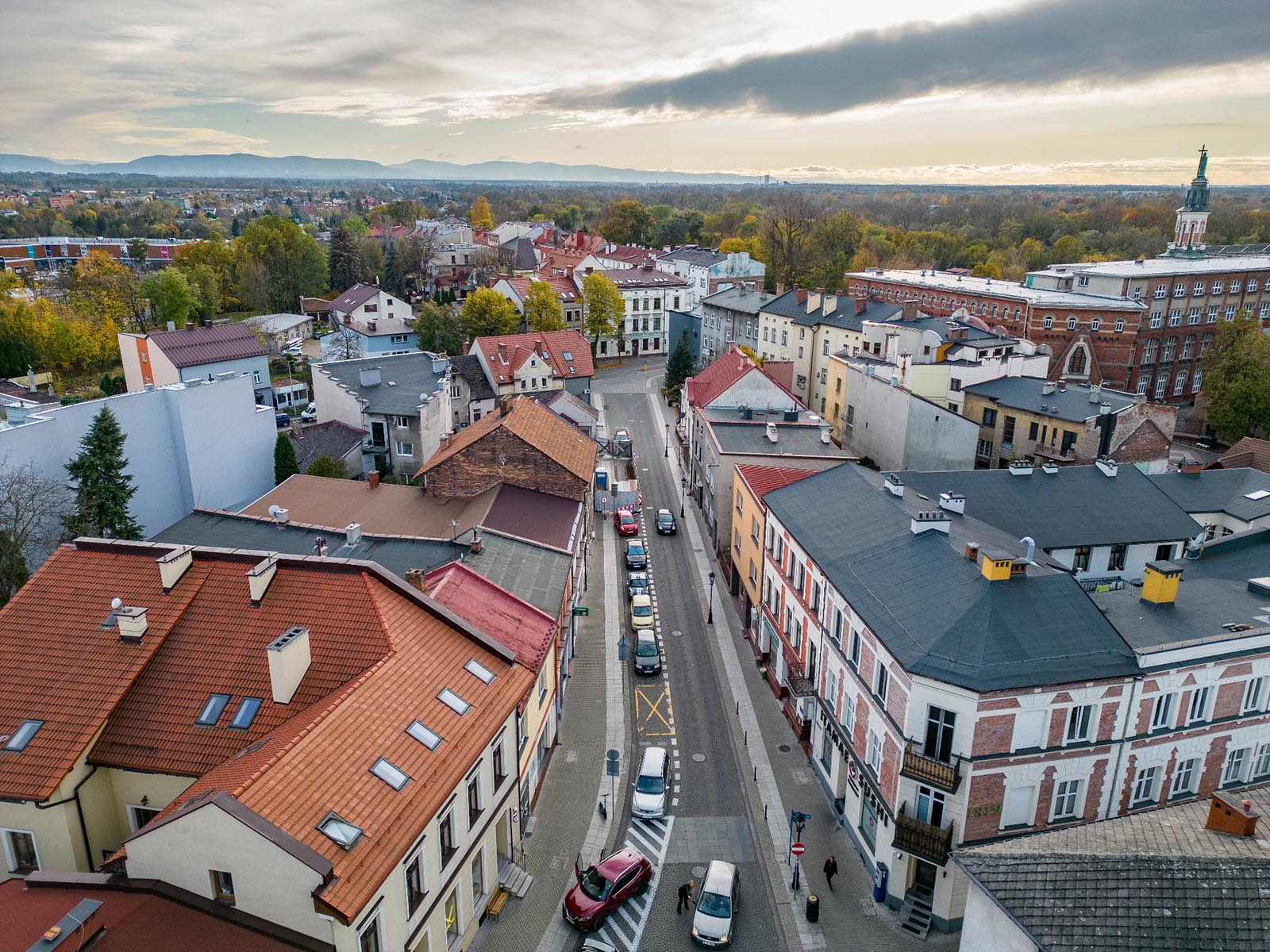 Fragment Małego Rynku w Oświęcimiu