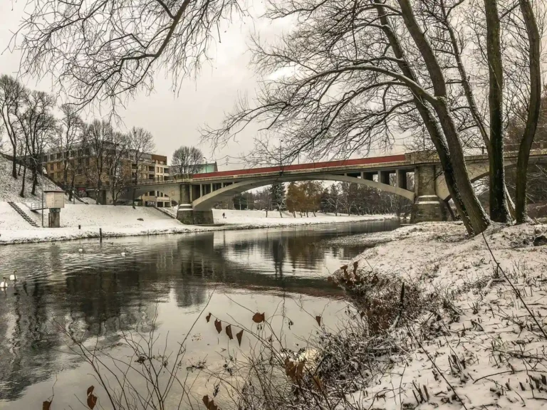 Most Piastowski nad rzeką Sołą w Oświęcimiu