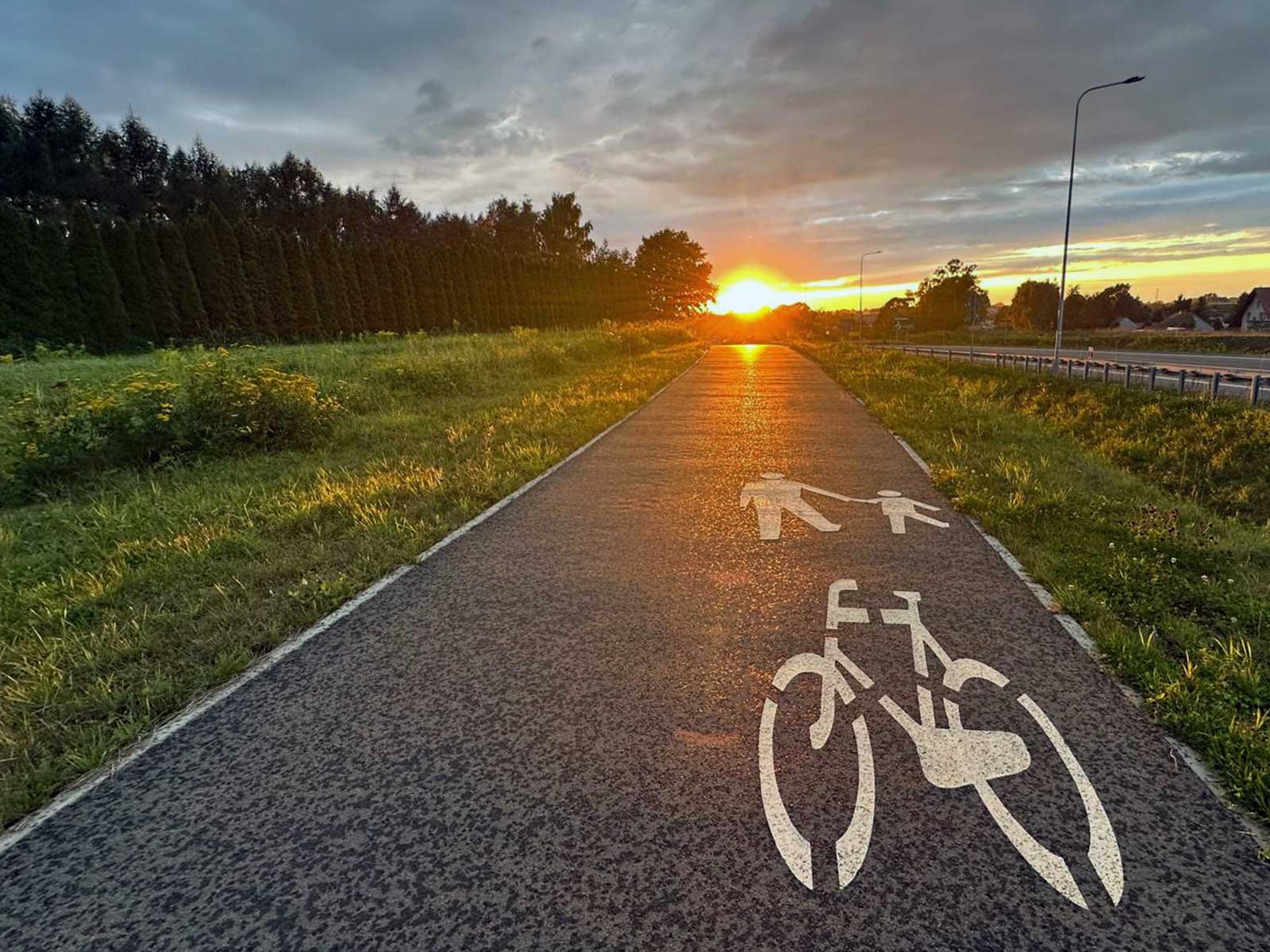 Fragment ścieżki rowerowej w Oświęcimiu - NaszOświęcim - informacje i wydarzenia. Fragment ścieżki rowerowej w Oświęcimiu