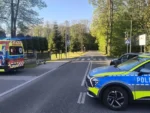 Potrącenie rowerzysty w Bobrku. Volkswagen wyjechał z drogi podporządkowanej wprost pod koła