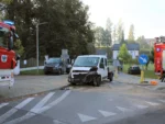 Zasnął za kierownicą i uderzył w dostawczaka. Zderzenie w Polance Wielkiej
