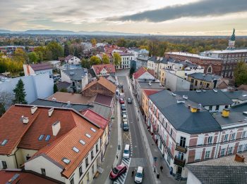 Fragment Małego Rynku w Oświęcimiu