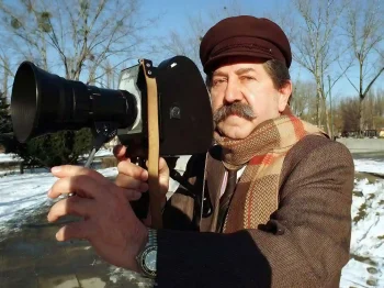 Henryk Lehnert z kamerą